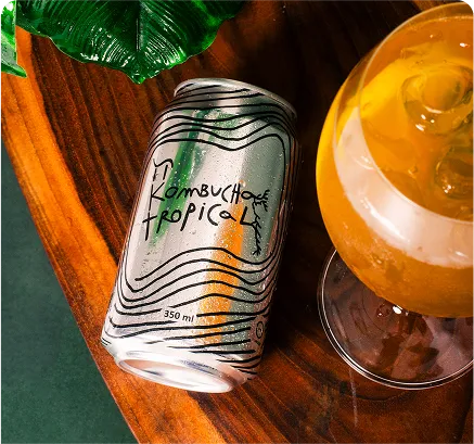 Pi Kombucha Tropical — Lata (350ml)